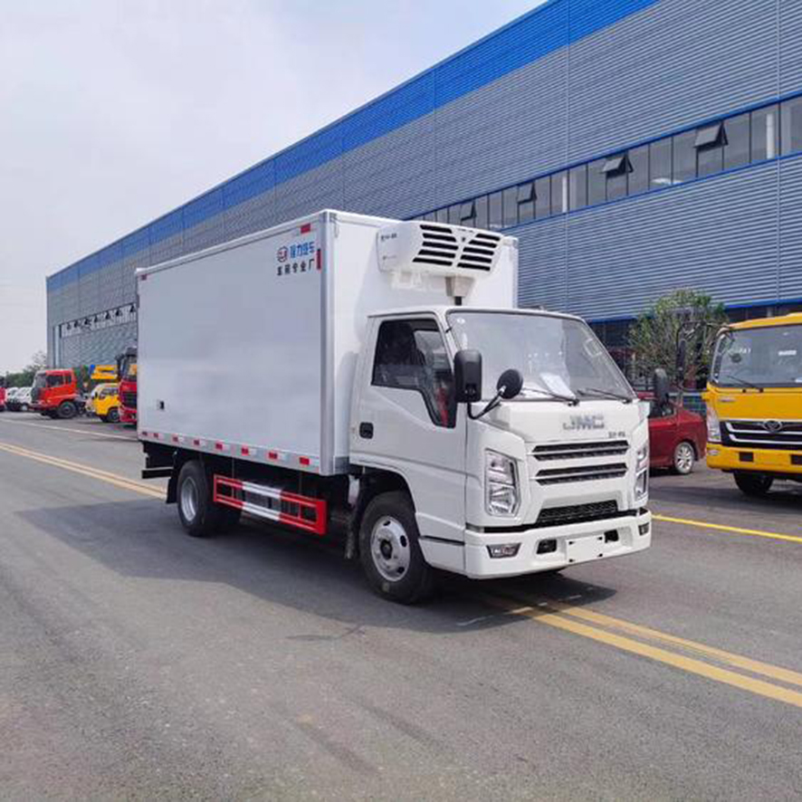 国六江铃4米2恒温冷藏车 国六蓝牌冷冻车