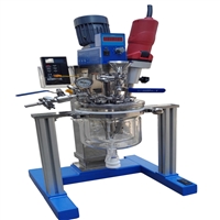 实验室真空乳化机 玻璃釜乳化机 乳化罐 小型乳化机定制