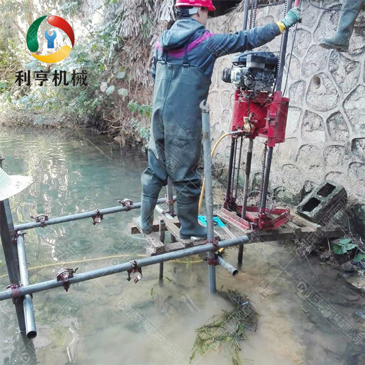 利亨机械供应勘探取样钻机 汽油机款便携式岩芯勘探钻机