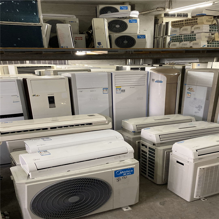 天河区收购旧中央空调价格美的三匹柜机空调回收价格