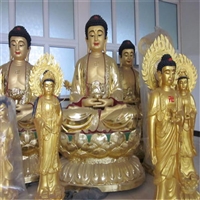 降龙罗汉铜雕塑 铸铜寺庙罗汉铜像 彩绘佛像厂家