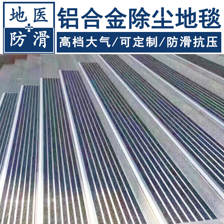 铝合金除尘地毯 学校门口蹭土门垫 广西南宁批发定做 地医