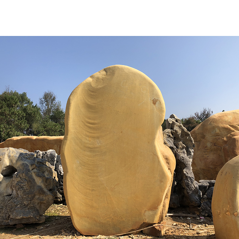 刻了字的石头 贵州景观石 日照门牌石 晶石汽车刻字