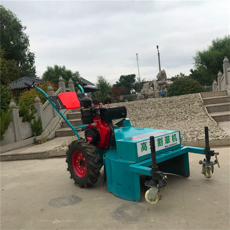 田地雜草粉碎除草機 茶園用碎草還田機 單人操作果園除草機