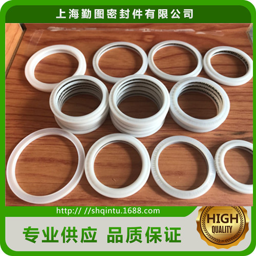 端面泛塞封 优质PTFE激光切割头密封圈 内压式弹簧泛塞封