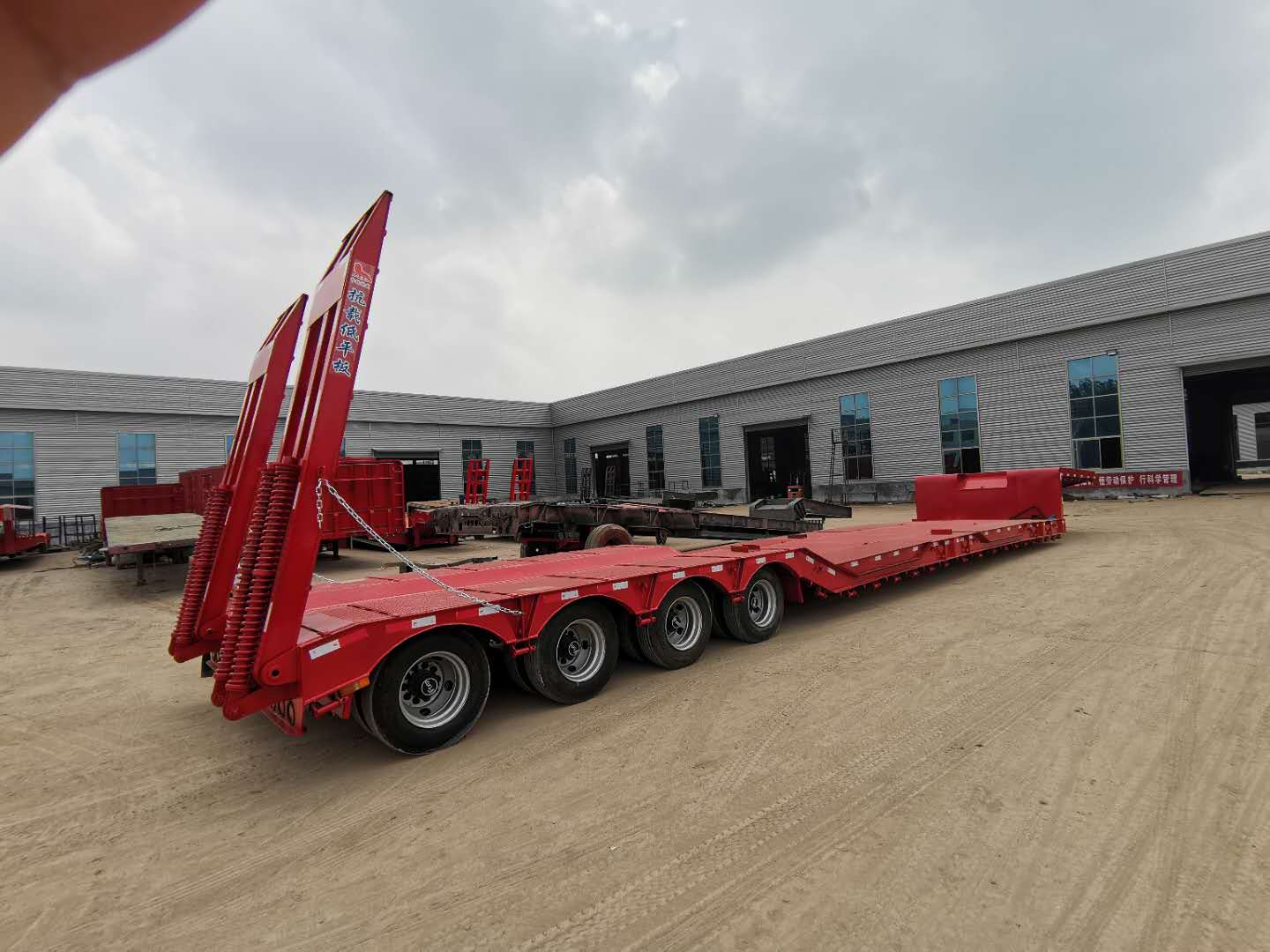 采棉机专用 大件运输低平板挂车