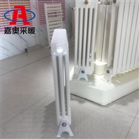 钢制三柱形散热器 GZ304钢制圆管三柱形暖气片 嘉奥