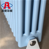 钢制四柱暖气片 SQGZ403钢制圆管四柱形散热器 嘉奥