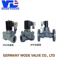 进口UPVC塑料电磁阀 德国沃德WODE品牌