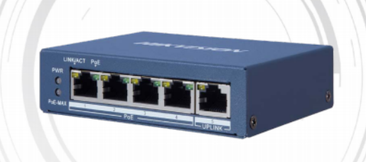 DS-3E0505P-E 海康威视千兆PoE交换机 坚固式高强度金属外壳