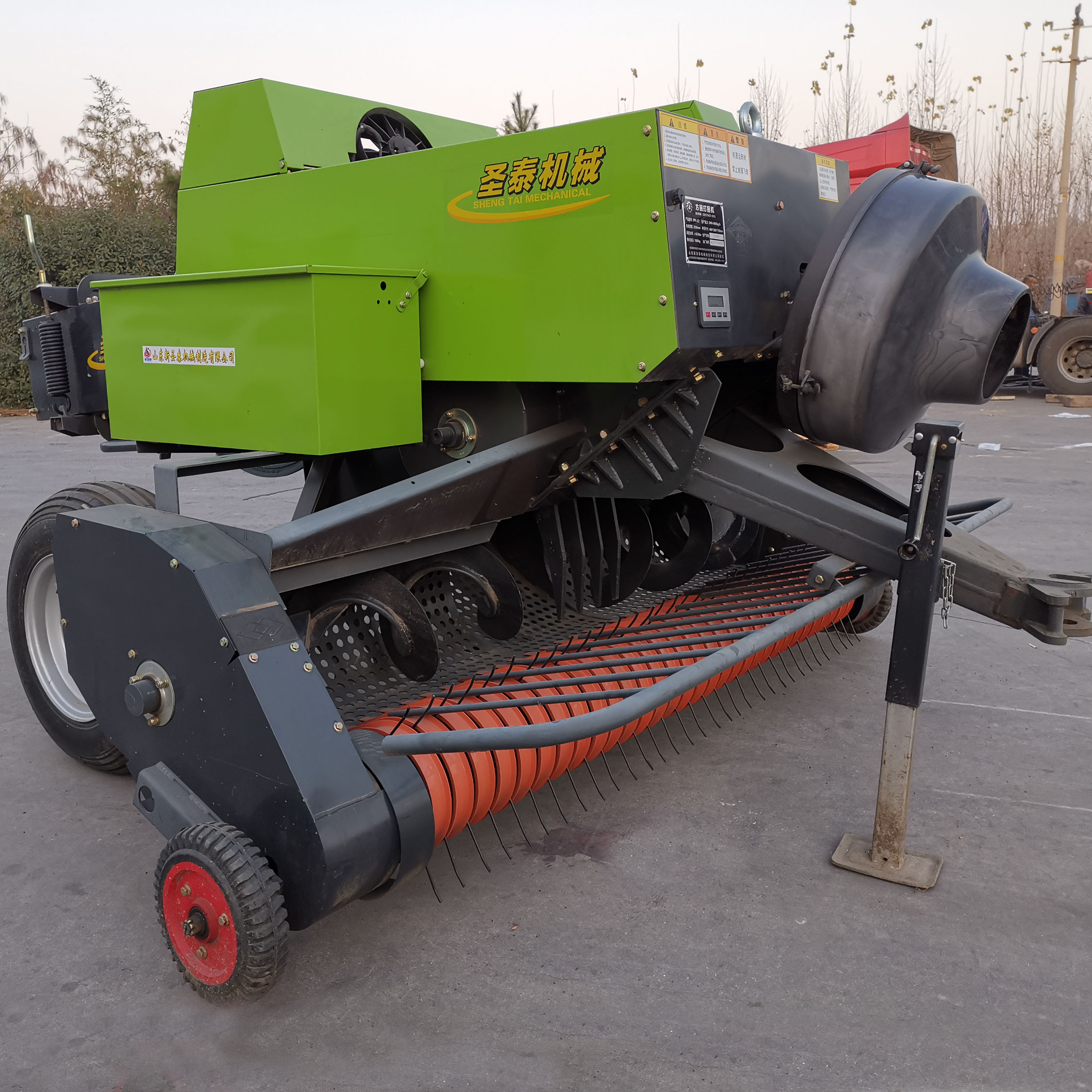 徐州市秸秆捡拾打捆机视频自动化捡拾麦秸打捆机方形打包机报价