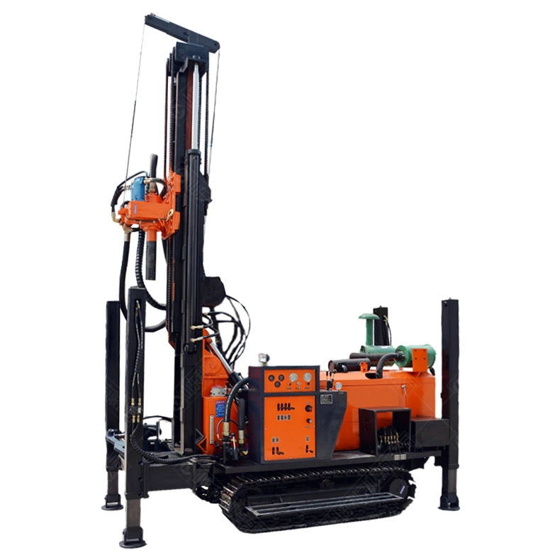 链轨式水井钻机 家用打井设备 利亨QY-200气动打井机