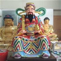 文财神纯铜雕塑 寺庙铜雕 世隆厂家定制神铜雕