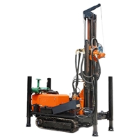 利亨履带钻深水井机械 200米气动水井钻机进尺快效率高