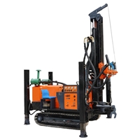 履带液压水井钻机 百米气动钻机 岩石钻孔进尺快