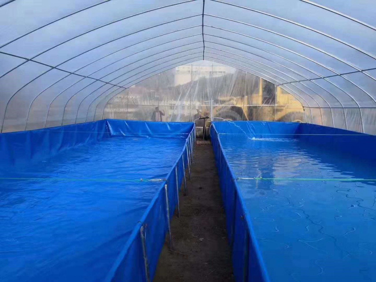 抗老化帆布养鱼水池大型养虾水箱pvc刀刮布防漏防晒耐高温