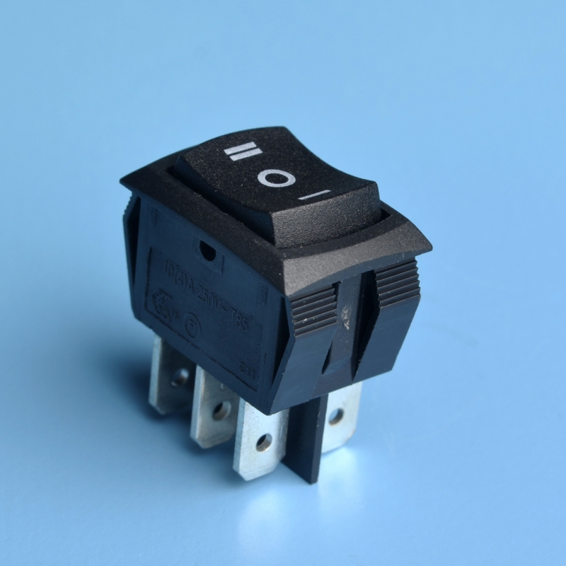 船形开关双刀双掷六脚二档电源开关