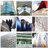 铝翼建材 冲孔铝幕墙单板 冲孔铝单板厂家