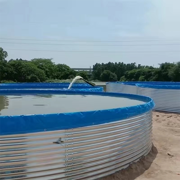 高密度镀锌板养殖帆布水池养虾养鱼帆布鱼池池塘定制