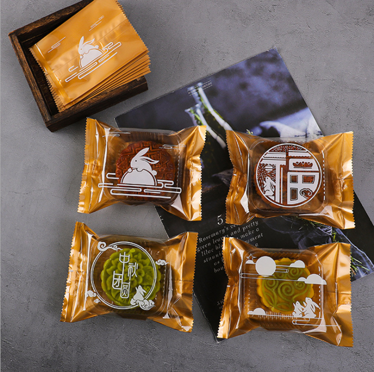 月饼包装膜月饼膜月饼透明机封袋磨砂机封袋烘焙包装袋