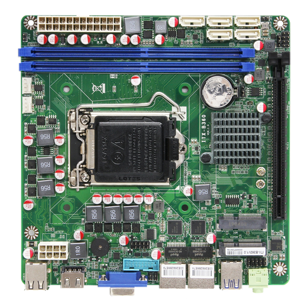 9代i3i5i7电脑主板 5sata工业服务器主板 高清双显工控板