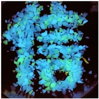 点缀荧光石 人造发光鹅卵石 水族荧光石子 园林造景夜光石 海滨