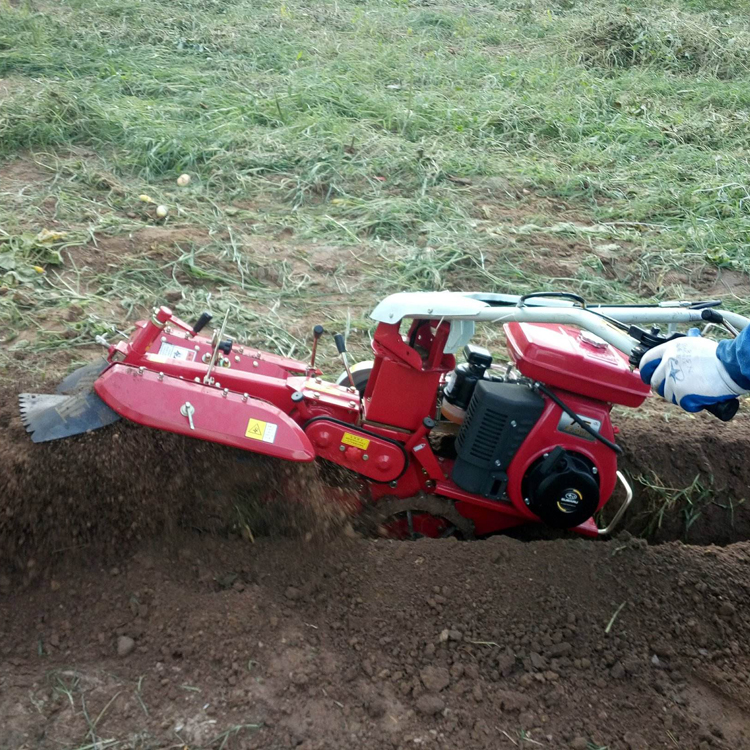 链轨式犁地机 茶园菜园好拐型犁地机 汽油柴油手扶履带式微耕机