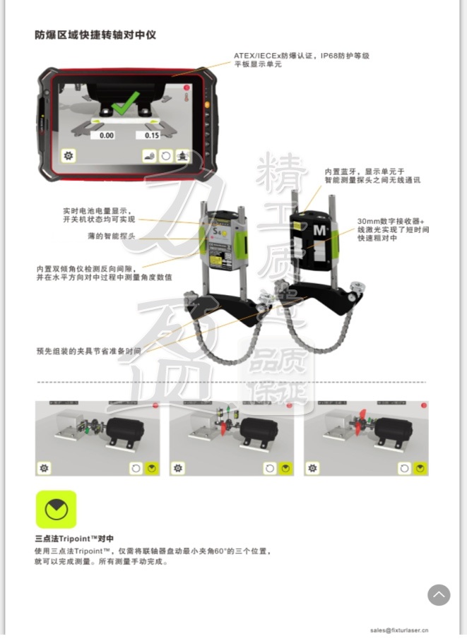 瑞典Fixturlaser原装EXO本安防爆型激光对中仪 联轴器对中工具