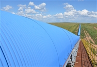 山东泽荣长距离越野式平面转弯输送机