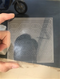 激光切割加工镜头玻璃盖板 玻璃激光切割 可来样加工切割定制价格