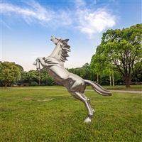 不锈钢马雕塑 代表奔腾奋进的精神