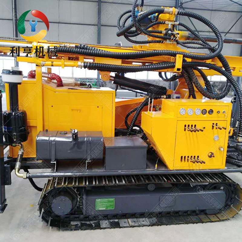岩石层一天一口井快速打井机 履带式气动水井钻机