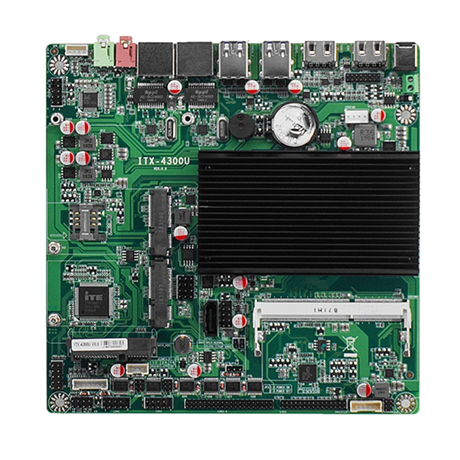 ITX工业主板品牌厂家4200U/4300U工控主板 无风扇工控机电脑主板
