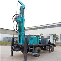 300型车载气动打井机 一小时30米打井设备成套