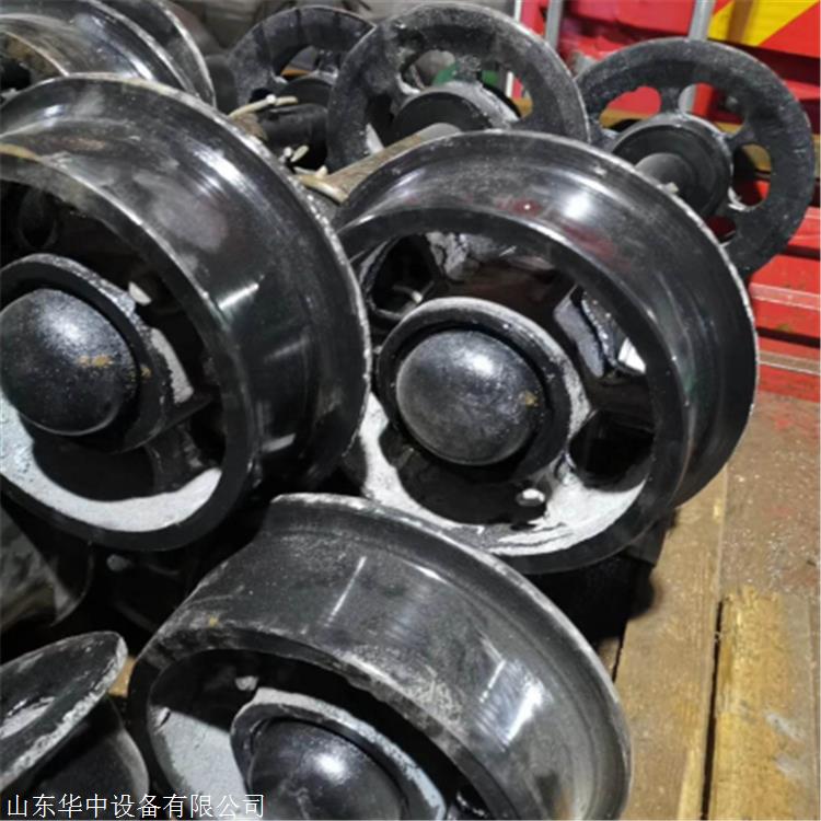 矿用单轮铸钢轨道轮 矿车轮对生产厂家 华中设备