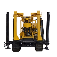 履带式打水井钻机 橡胶链轨自行式液压水井钻机