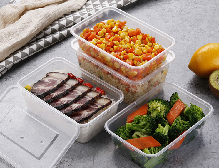 厂家直销一次性餐盒打包盒长方形透明快餐便当饭盒批发价格优惠