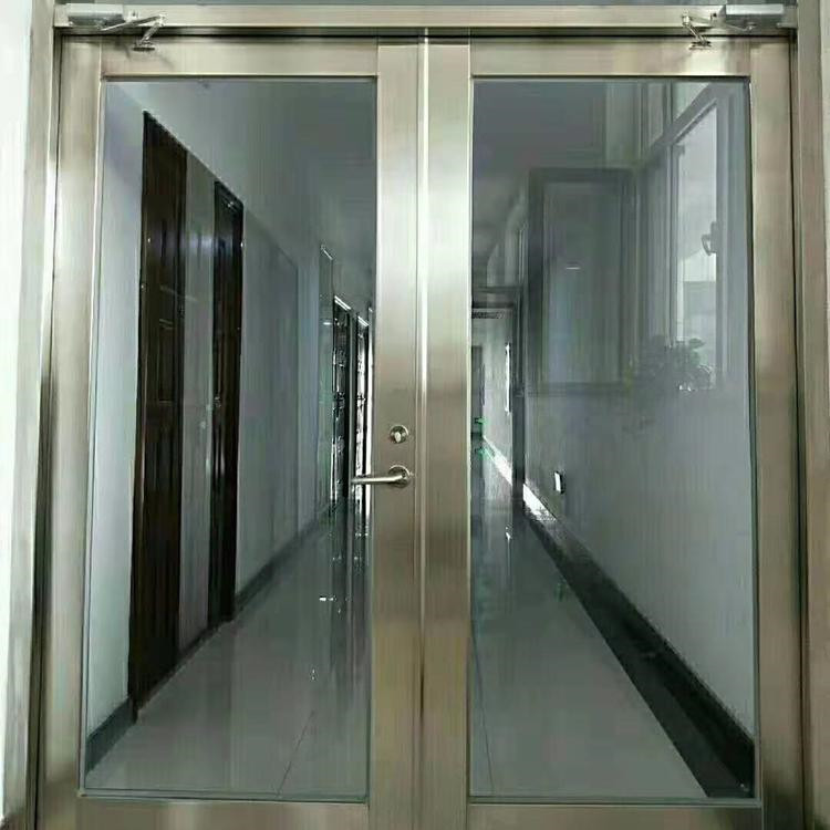 钢化玻璃门 双层钢化玻璃门 铝合金钢化玻璃门 青岛生产商报价