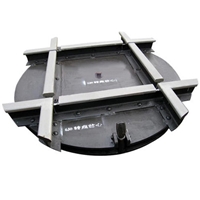 矿用道岔转盘平稳变向 矿用转盘道岔轨道转盘岔芯30kg-600mm