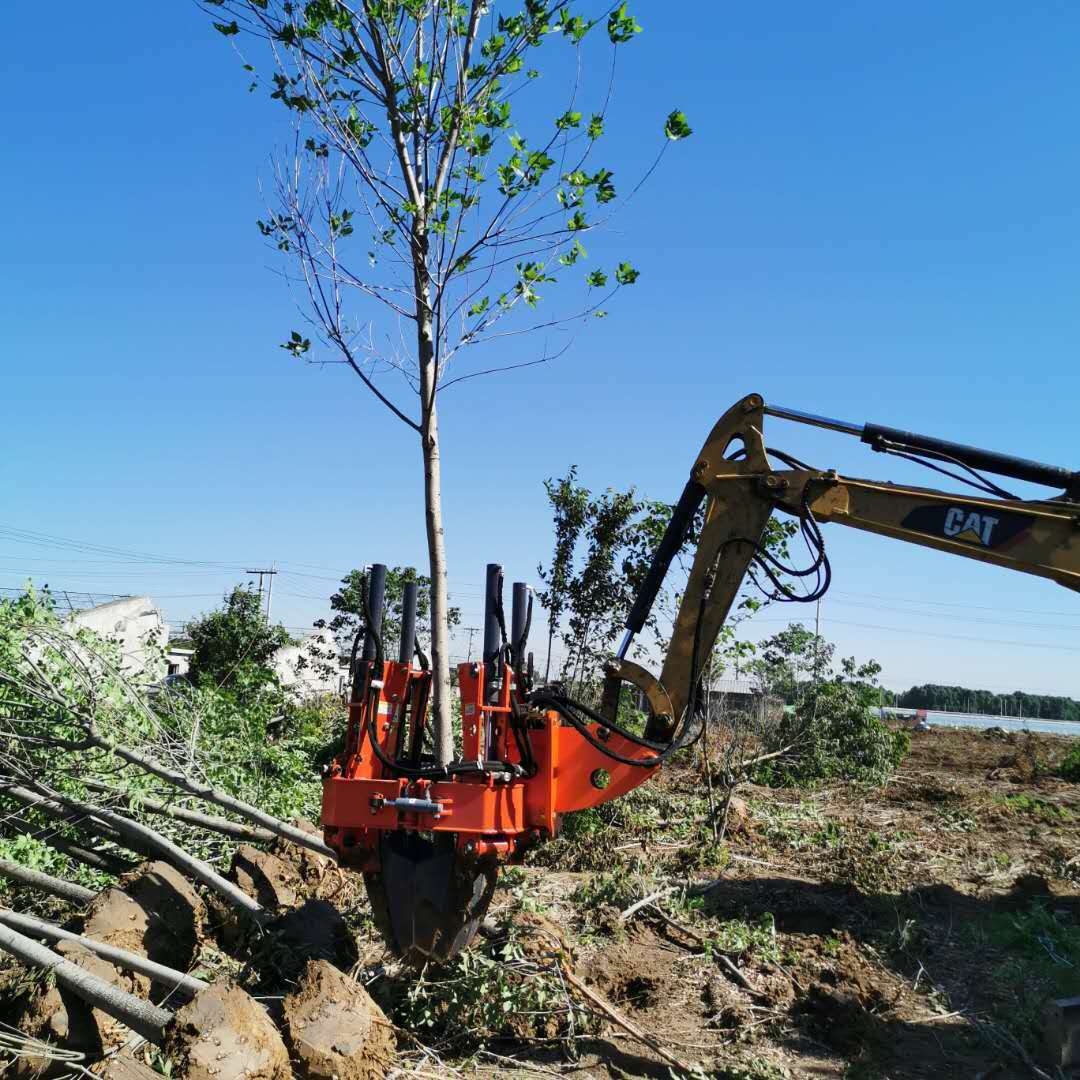 三贤加工定制80型四瓣式挖树机苗木移栽机带土球挖坑机
