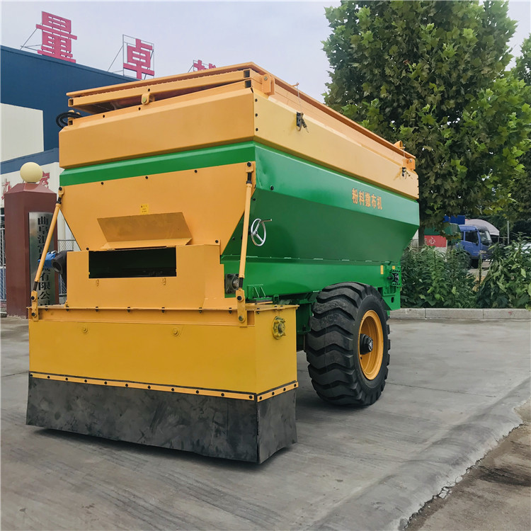 白灰撒料机 石灰布料车