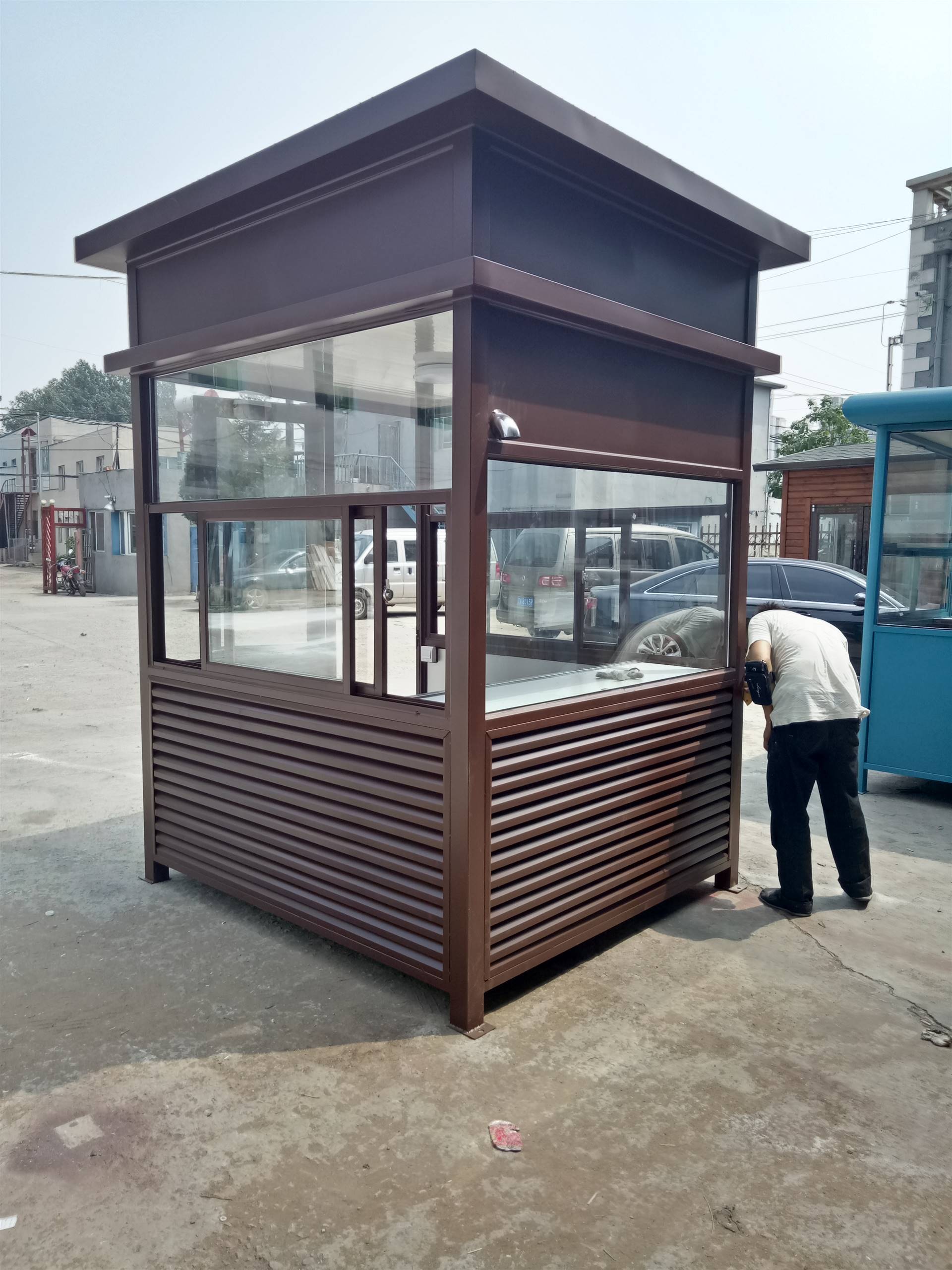 通辽物业岗亭通辽环卫岗亭售票岗亭图书馆治安岗亭图片