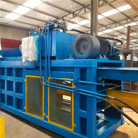 卧式废纸打包机全自动纸皮纸壳压块机厂家直销