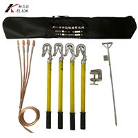 接地线双舌弹簧压紧式接地棒_双舌式接地棒套装_双舌式接地棒型号