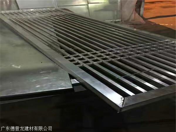 海淀焊接铝格栅烤漆铝方通窗花