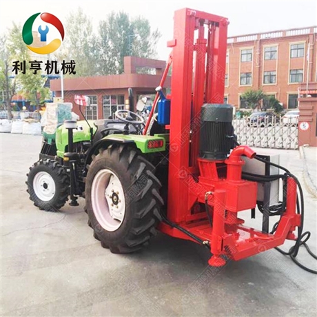 90马力中大型拖拉机打井机 工程地基打桩设备 配50kw发电机