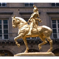 西方骑马战士铜雕塑 园林人物摆件 步行街铜马铜像