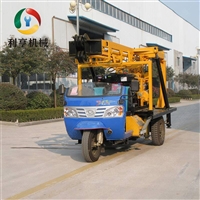 三轮车载液压水井钻机 LH-200S移动式民用打井设备