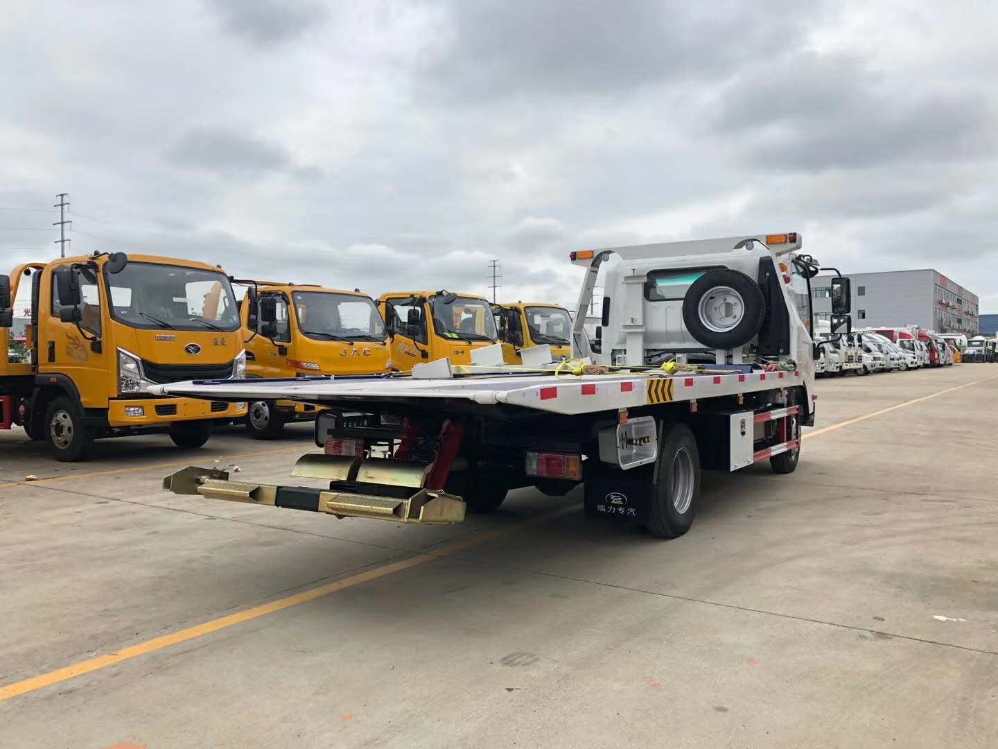 國六清障車 一拖二藍牌救援車 事故救援拖車