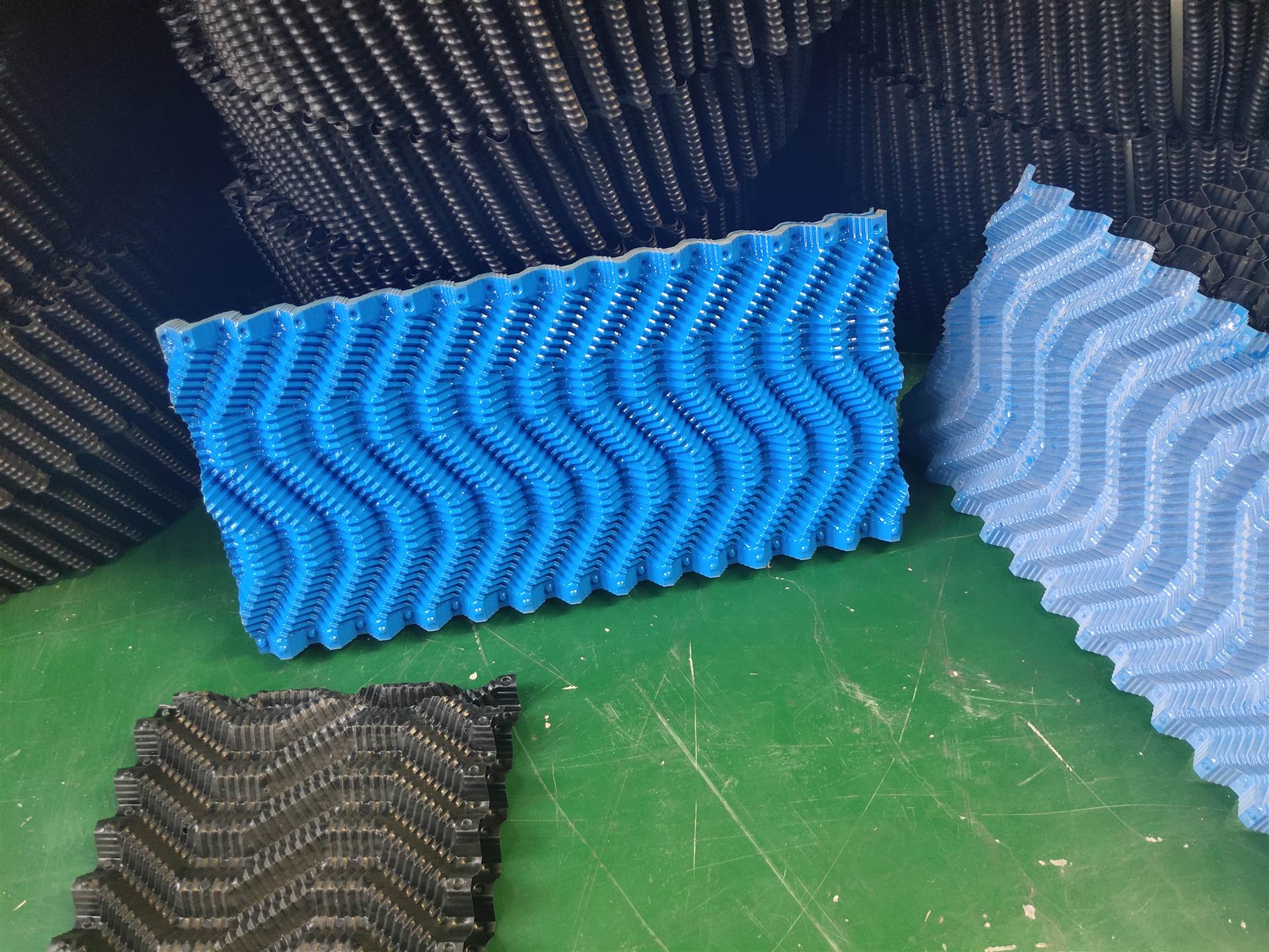 河北冷却塔填料种类冷却塔圆填料pvc蜂窝冷却塔填料冷却塔s波填料